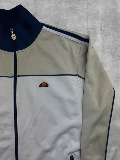 Ellesse Vintage Trainingsjacke Beige Blau XL