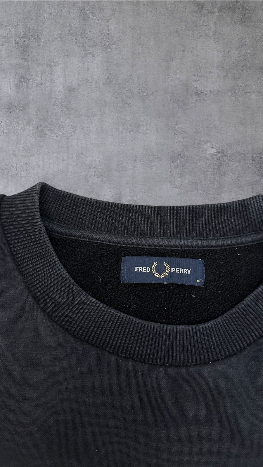 Fred Perry Sweatshirt Schwarz M