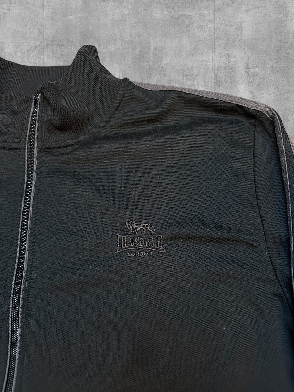 Lonsdale London Trainingsjacke Schwarz Grau XXL