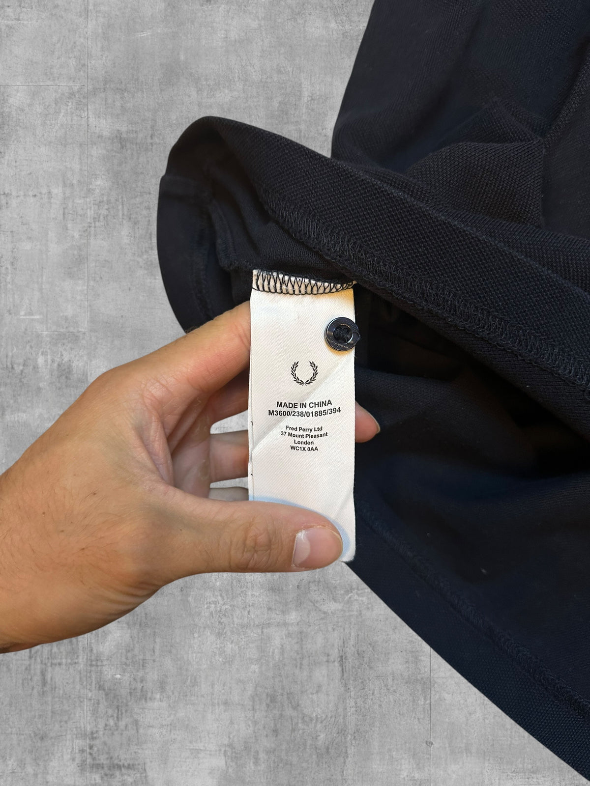 Fred Perry Polo Shirt Schwarz Weiß M