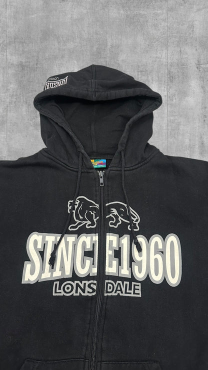 Lonsdale London Zip Hoodie Schwarz S