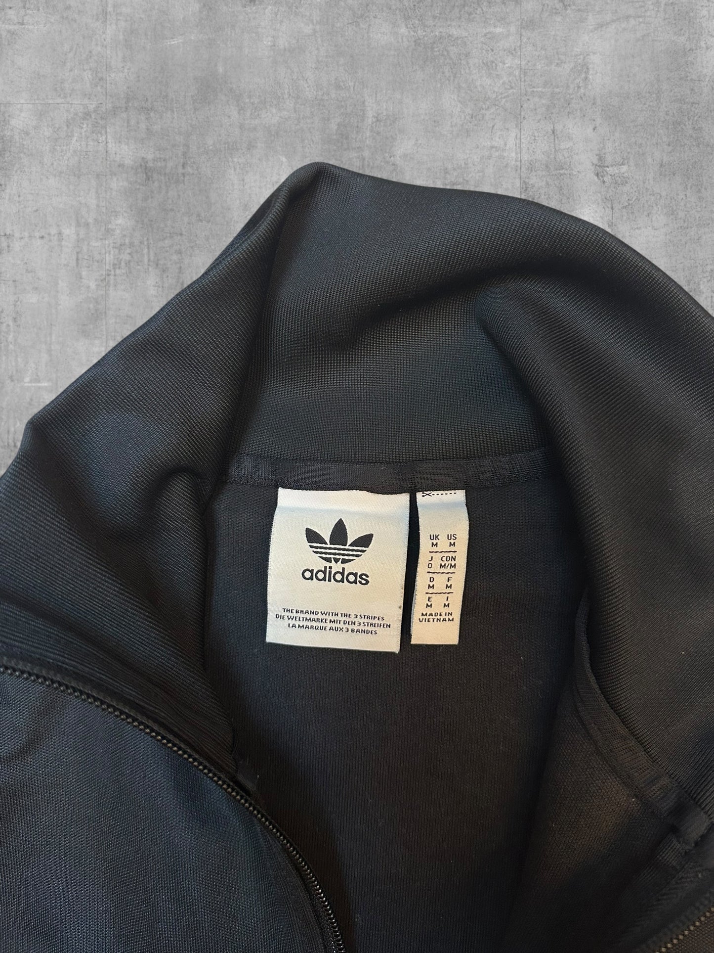 Adidas Firebird Trainingsjacke Schwarz Weiß M