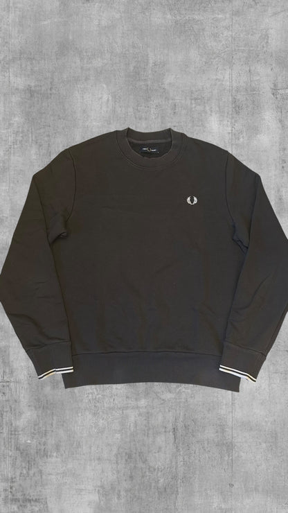 Fred Perry Sweatshirt Schwarz/Grau M