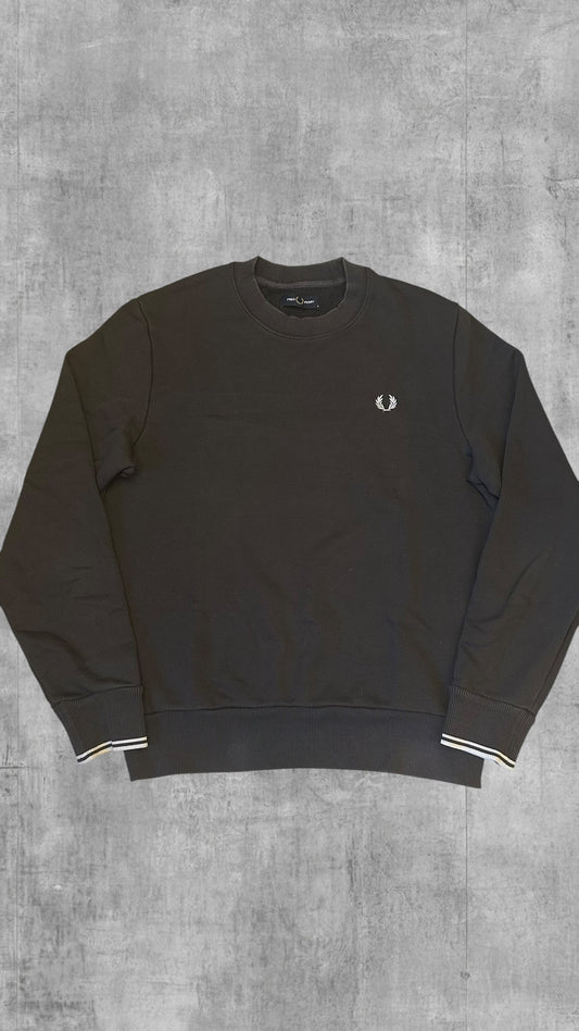Fred Perry Sweatshirt Schwarz/Grau M