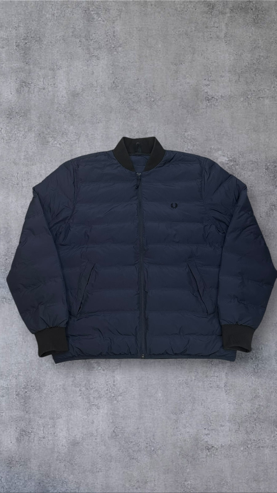 Fred Perry Daunenjacke Übergangsjacke Winterjacke Navy Blau L
