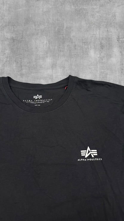 Alpha Industries T-Shirt Schwarz Backprint XXL