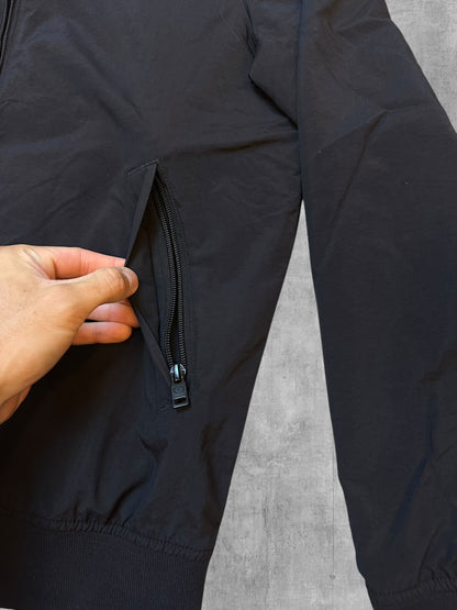 Fred Perry Bomberjacke Regenjacke Gefüttert Schwarz Gold S