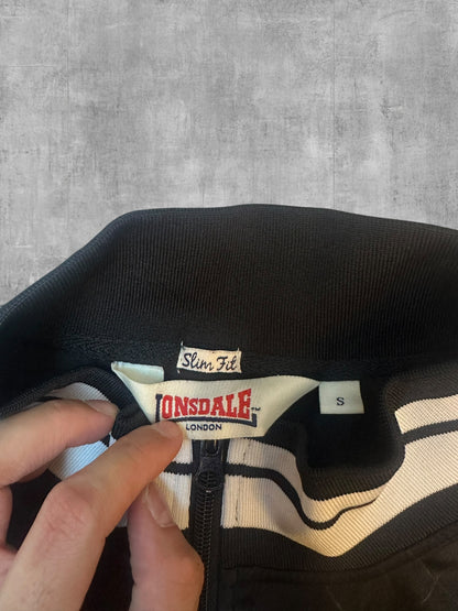Lonsdale London Monogam Trainingsjacke Schwarz Weiß S
