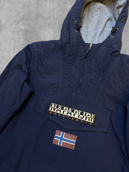 Napapijri Windbreaker Gefüttert Regenjacke Navy Blau S