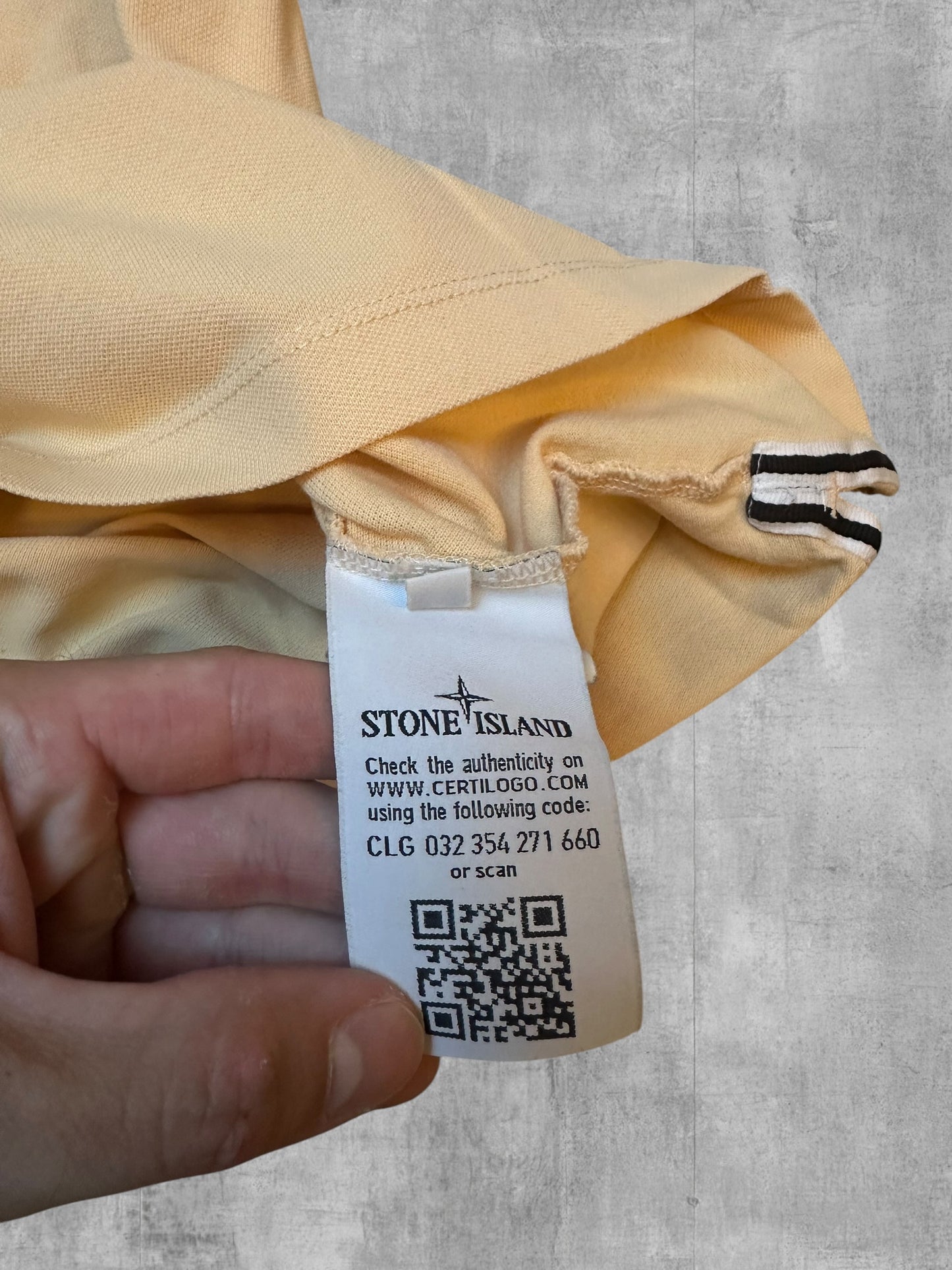 Stone Island Polo Shirt Beige S Slim Fit