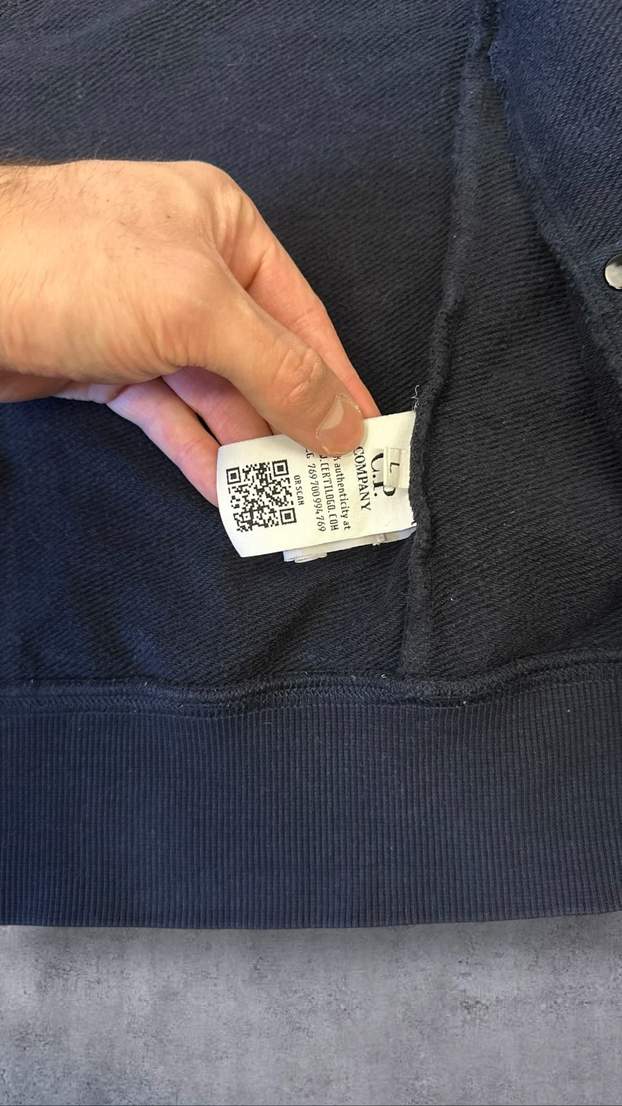 C.P. Company Sweatjacke Navy Blau L