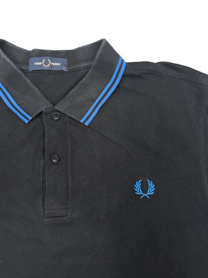 Fred Perry Polo Shirt Schwarz Blau L
