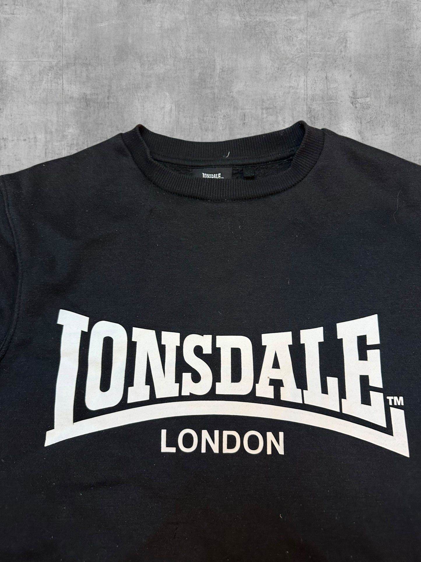 Lonsdale London Sweatshirt Schwarz Weiß L