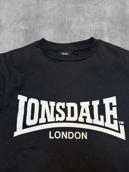 Lonsdale London Sweatshirt Schwarz Weiß L