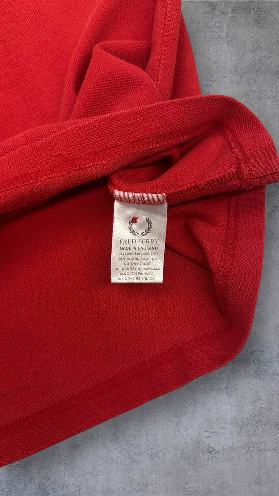 Fred Perry Polo Shirt Rot M