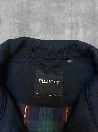 Lyle & Scott Harrington Bomber Jacke Schwarz L