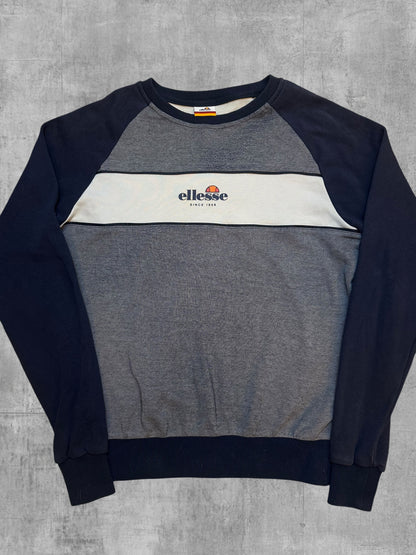 Ellesse Sweatshirt Navy Blau Weiß S