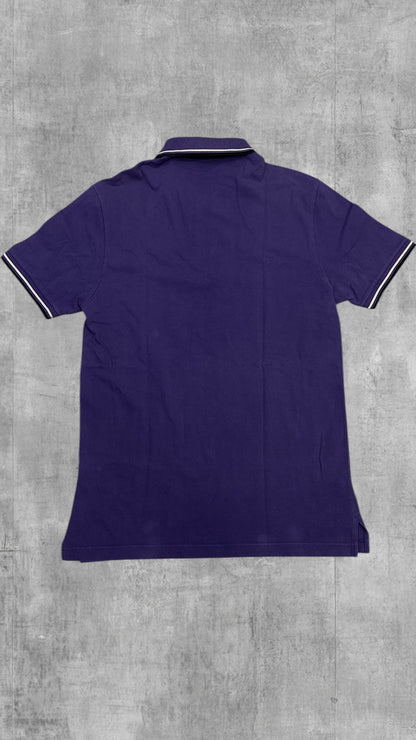 Fred Perry Polo Shirt Lila Schwarz Weiß M