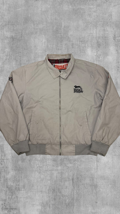 Lonsdale London Harrington Jacke Creme Weiß L (leichte Mängel)