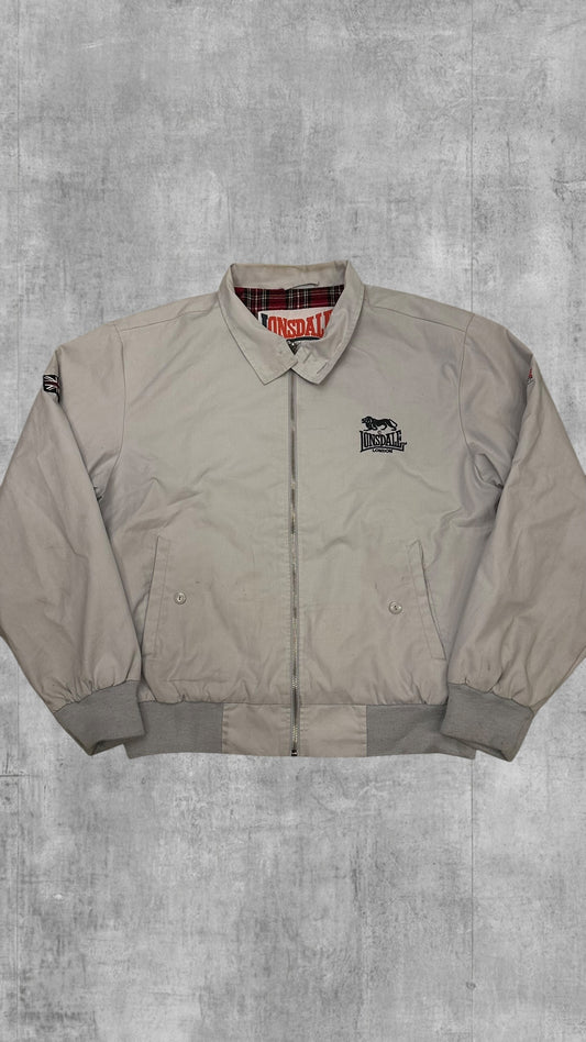 Lonsdale London Harrington Jacke Creme Weiß L (leichte Mängel)