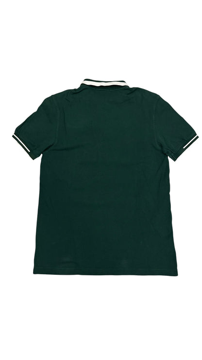 Fred Perry Polo Shirt Dunkelgrün Weiß M