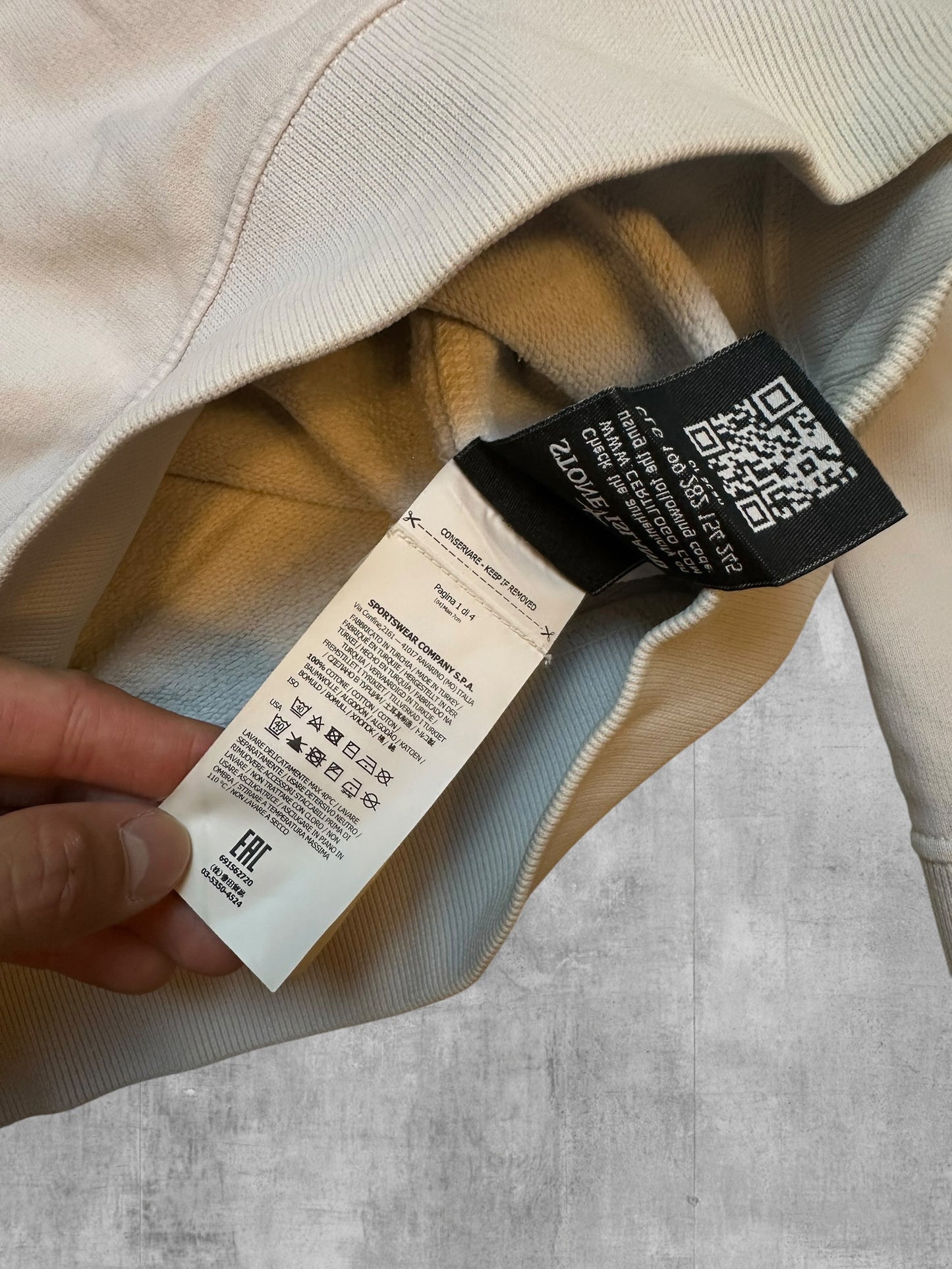 Stone Island Sweatshirt Weiß S