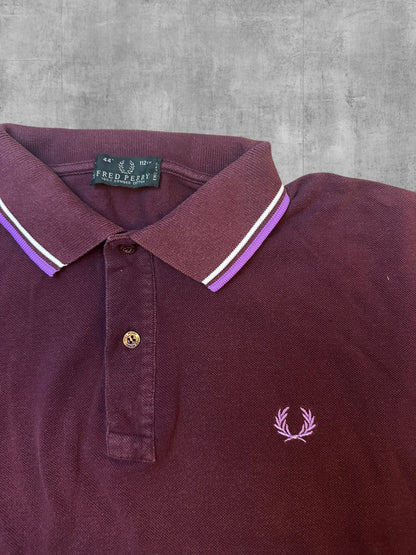 Fred Perry Polo Shirt Weinrot M