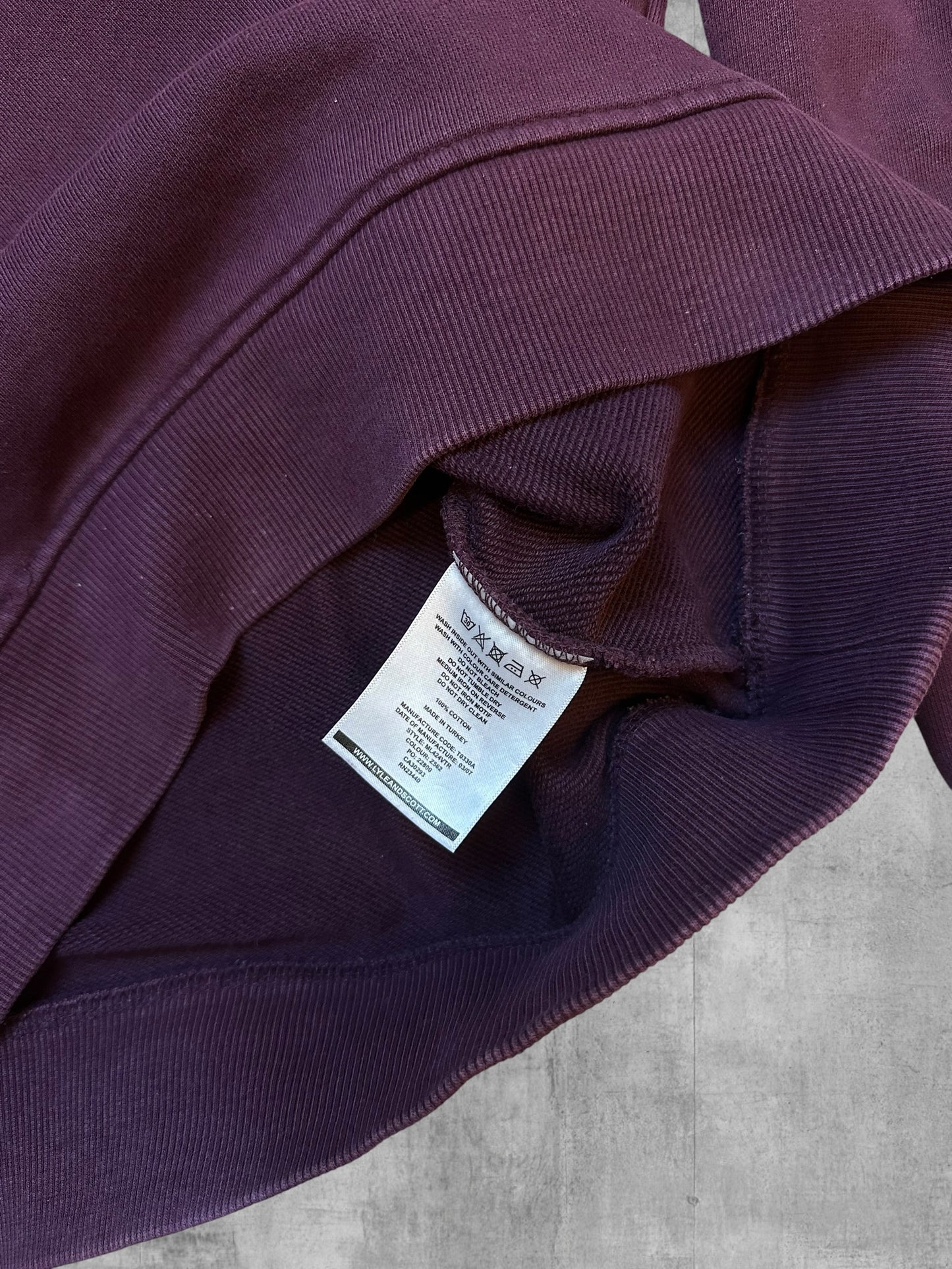 Lyle & Scott Sweatshirt Weinrot M