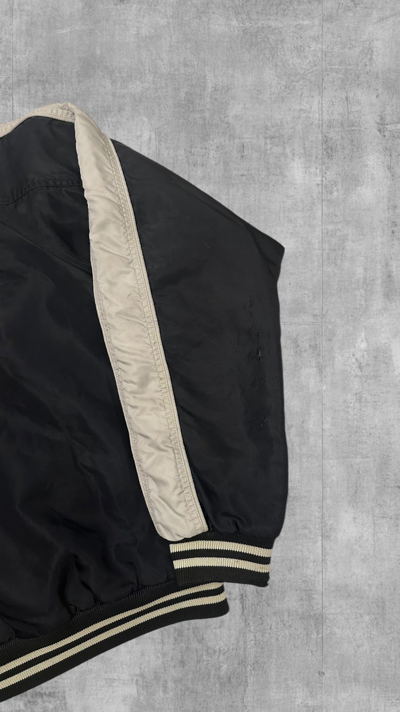 Vintage Lonsdale London Bomberjacke Schwarz Weiß L