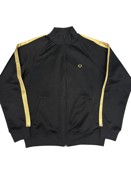 Fred Perry Trainingsjacke Taped Schwarz Gold M
