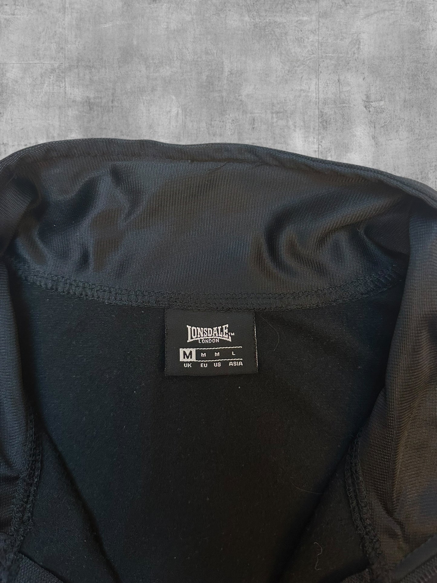 Lonsdale London Trainingsjacke Taped Schwarz Weiß M