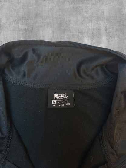 Lonsdale London Trainingsjacke Taped Schwarz Weiß M