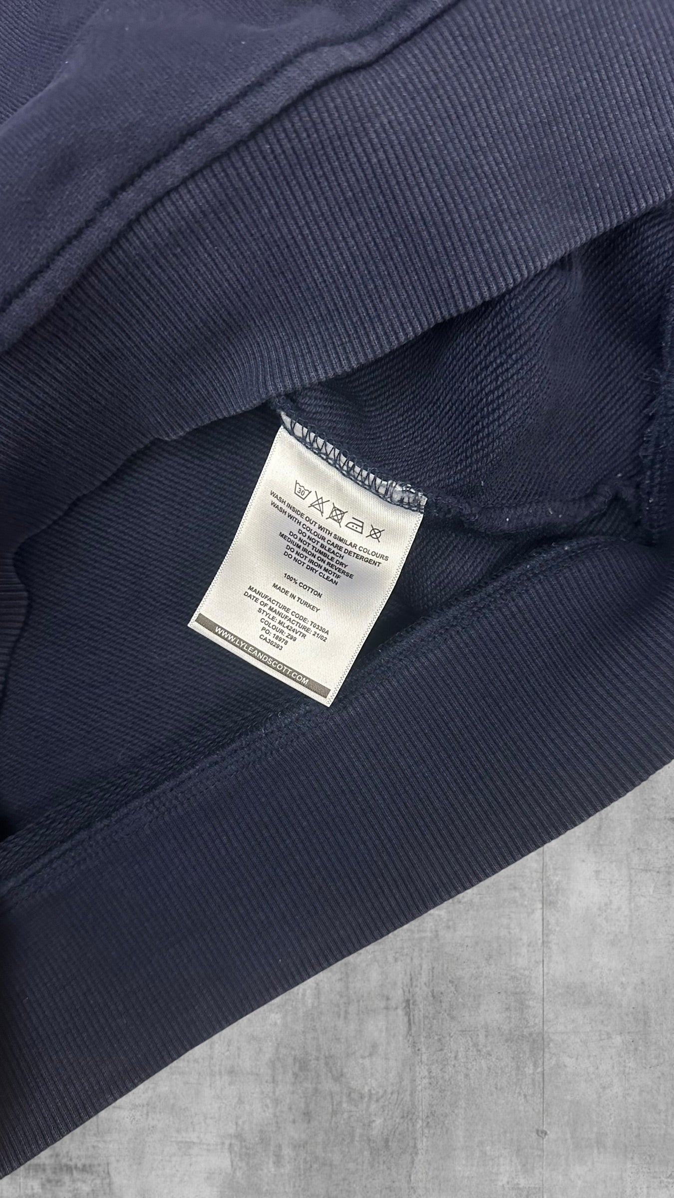 Lyle & Scott Sweatshirt Navy Blau XS