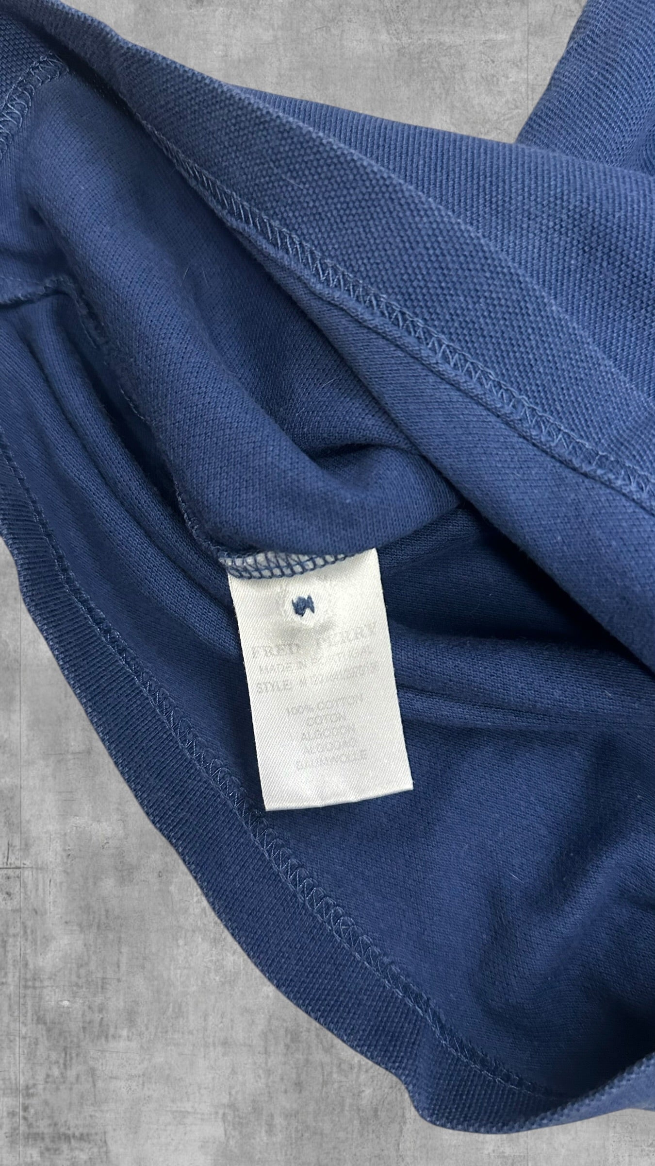 Fred Perry vintage Polo Shirt Blau Weiß S