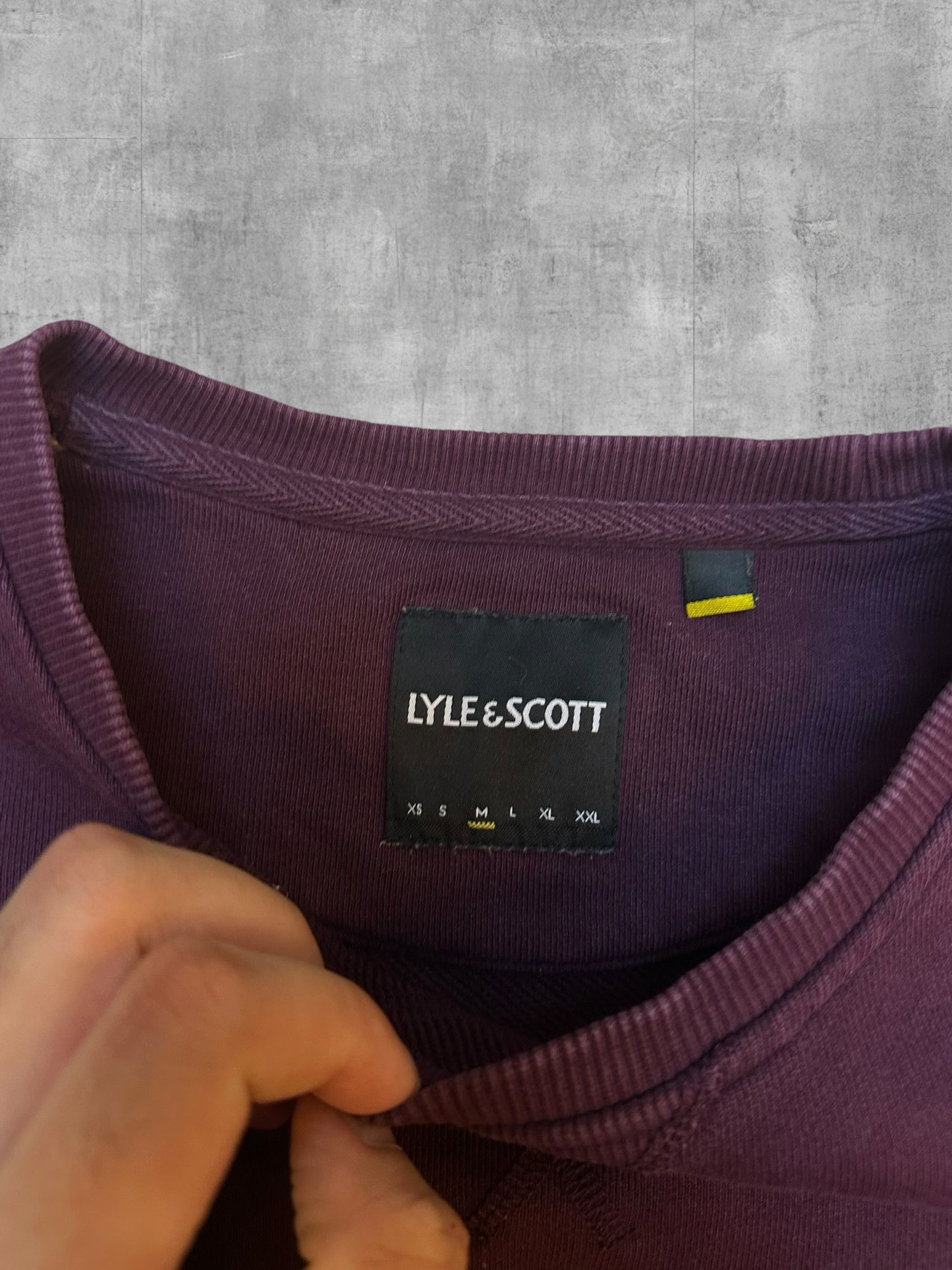 Lyle & Scott Sweatshirt Weinrot M