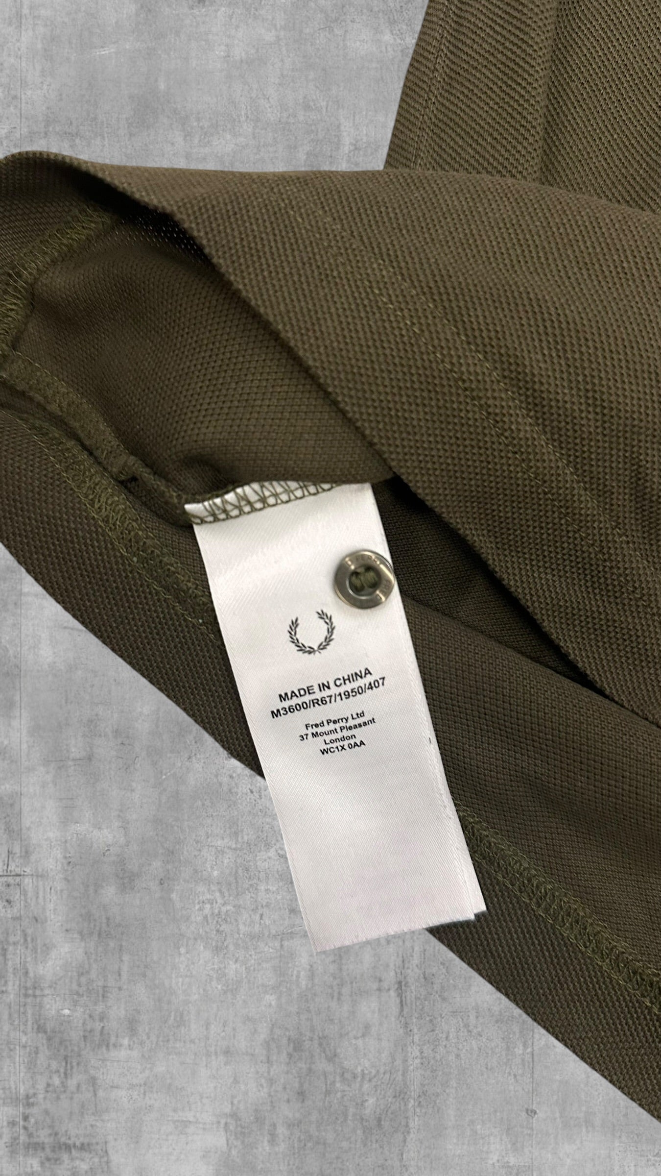Fred Perry Polo Shirt Dunkelgrün Schwarz Weiß S