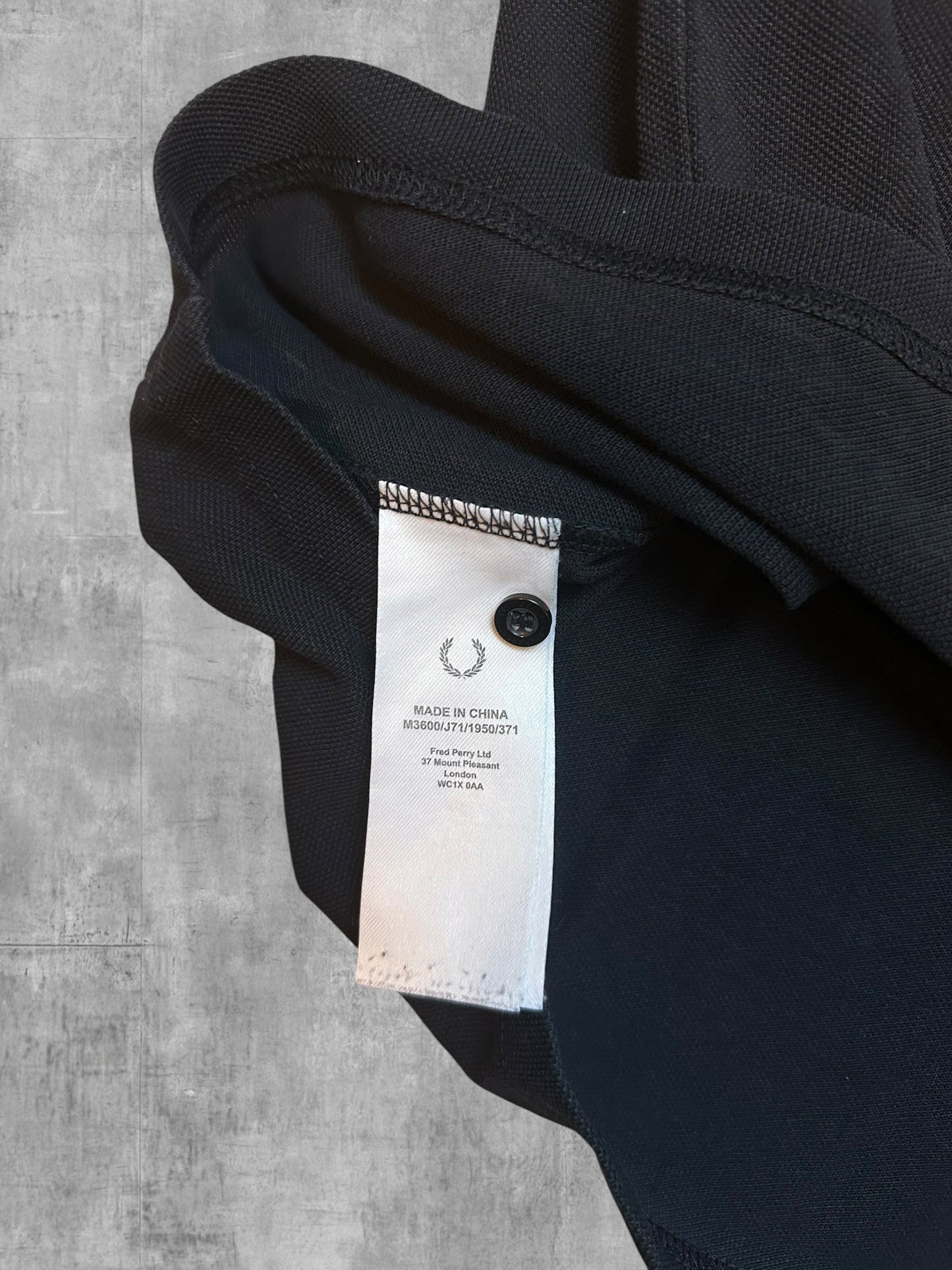 Fred Perry Polo Shirt Schwarz Blau XXL
