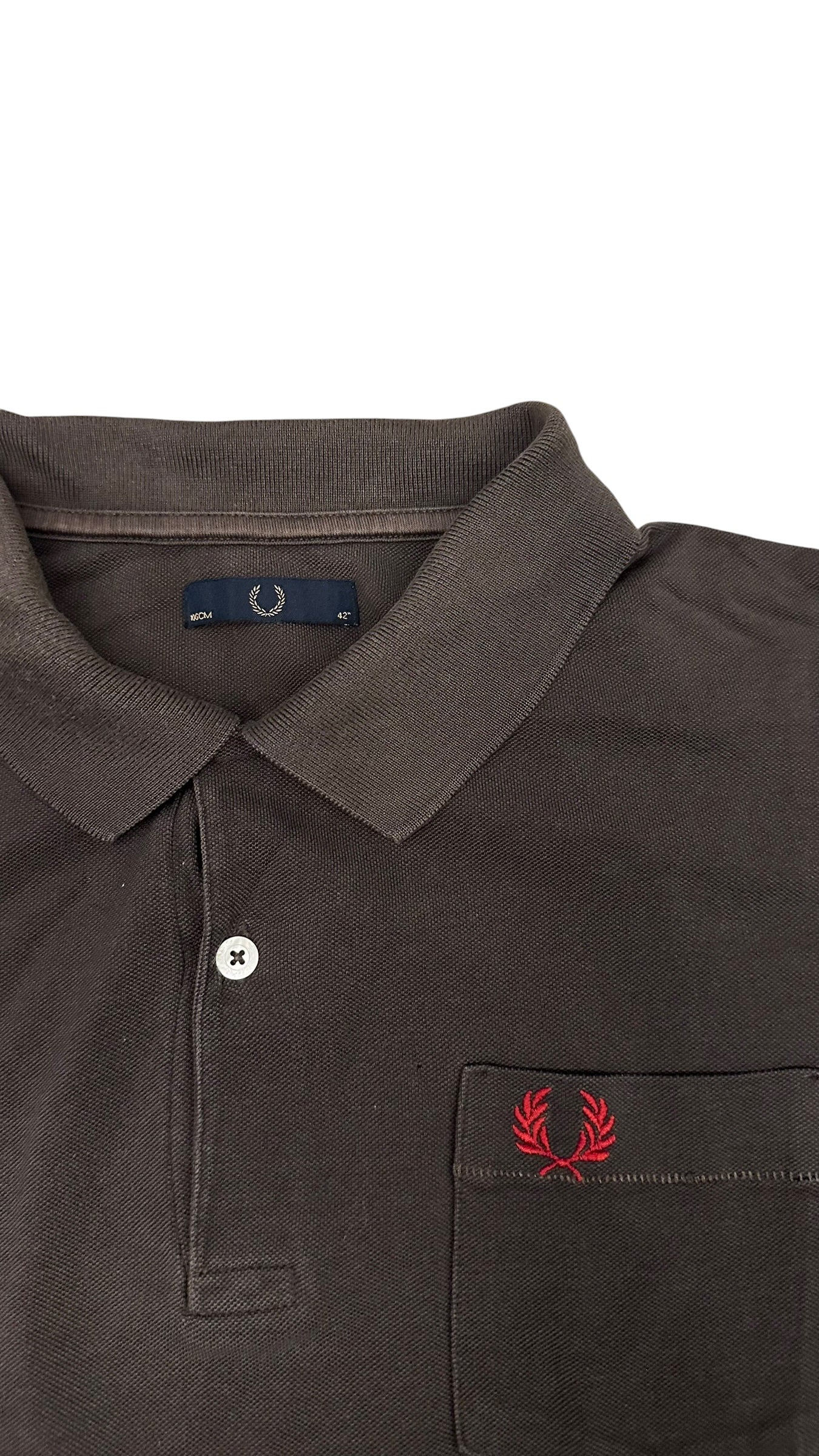 Fred Perry Polo Shirt Dunkelgrau M