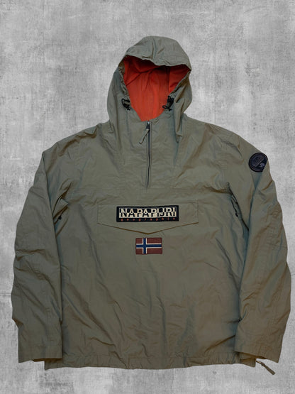 Napapijri Rain Jacket Windbreaker Khaki XL