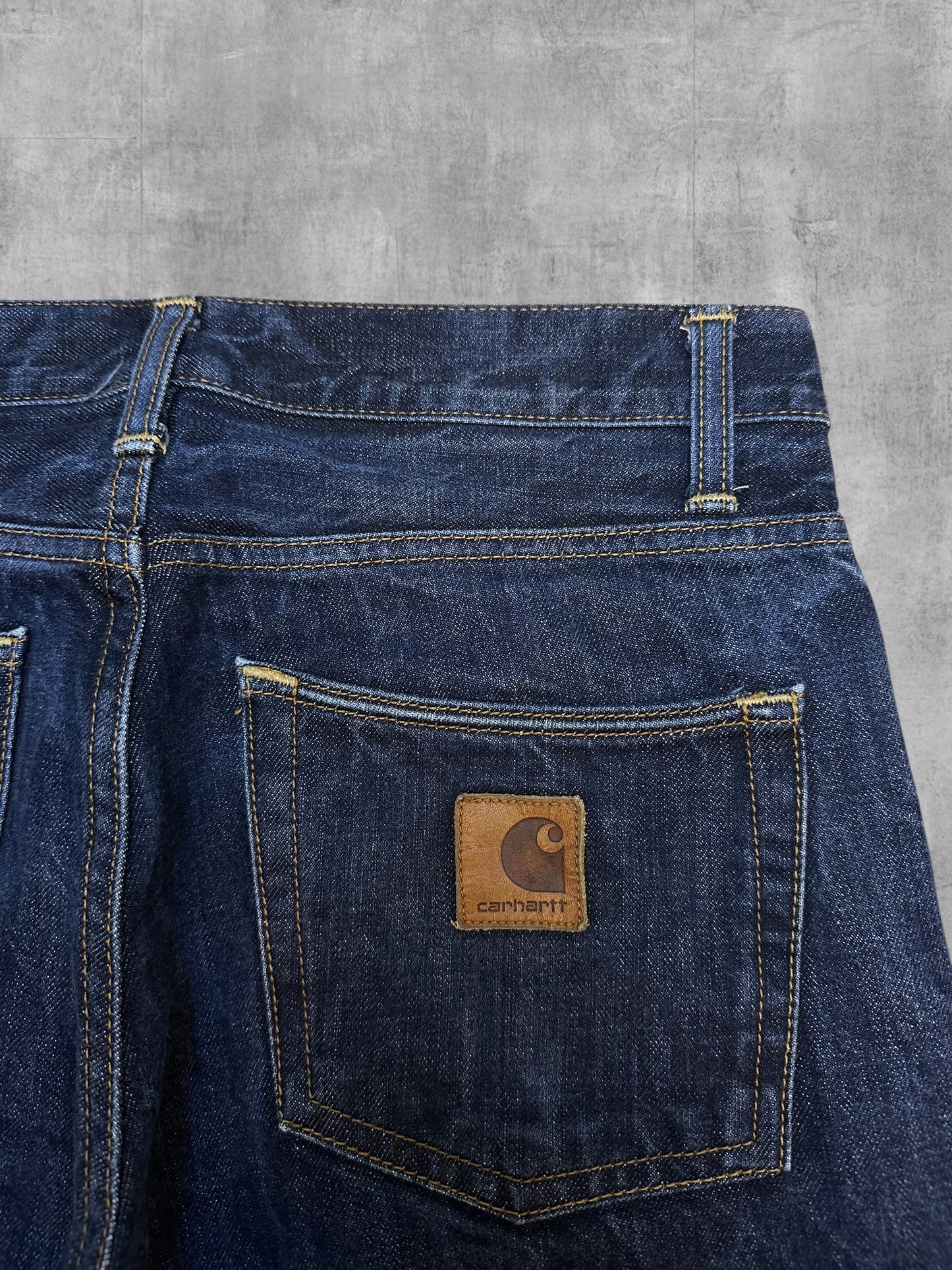 Carhartt Klondike Jeans Dunkelblau W31 L30 gekürzt