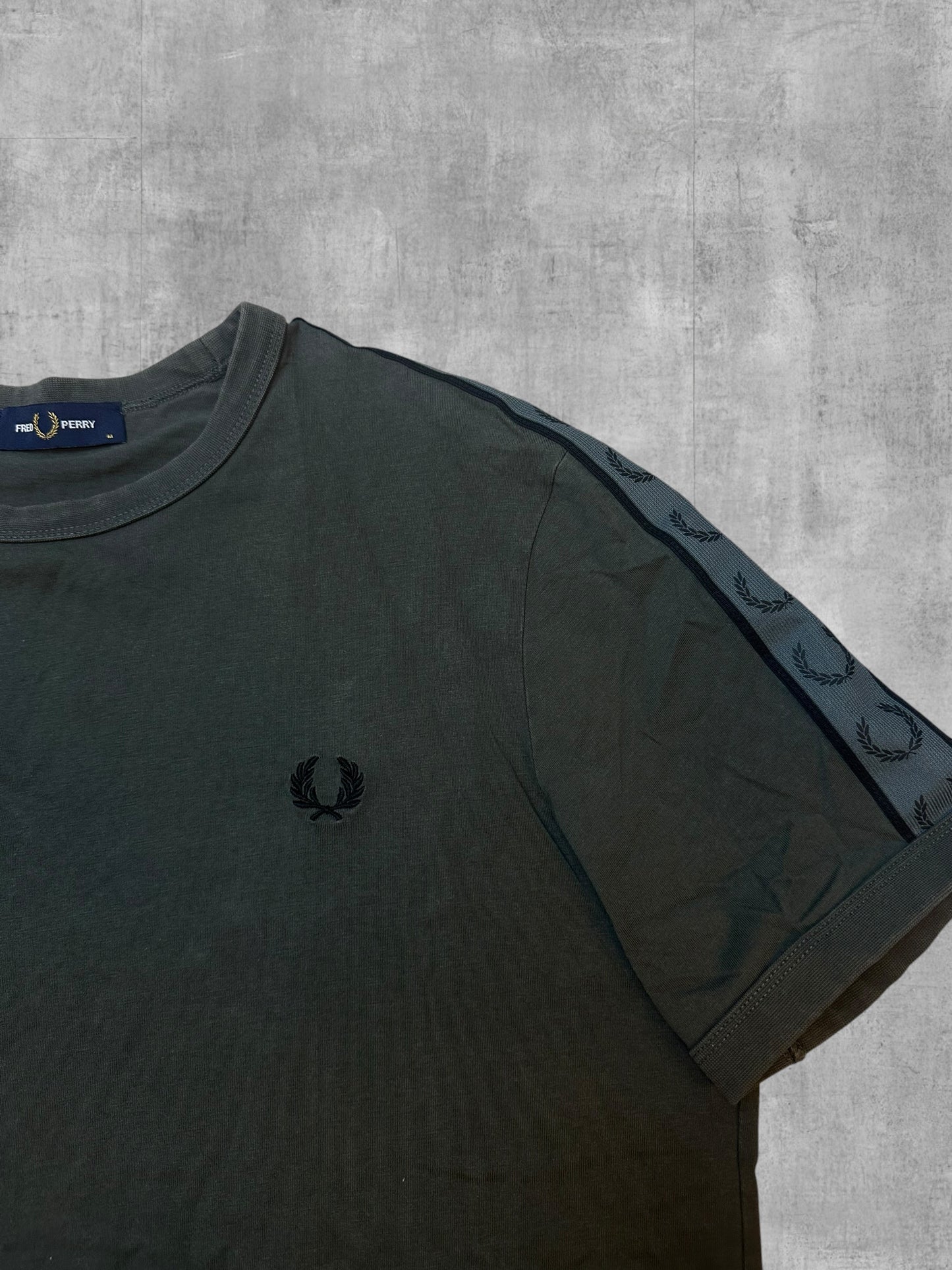 Fred Perry T-shirt Taped Khaki M