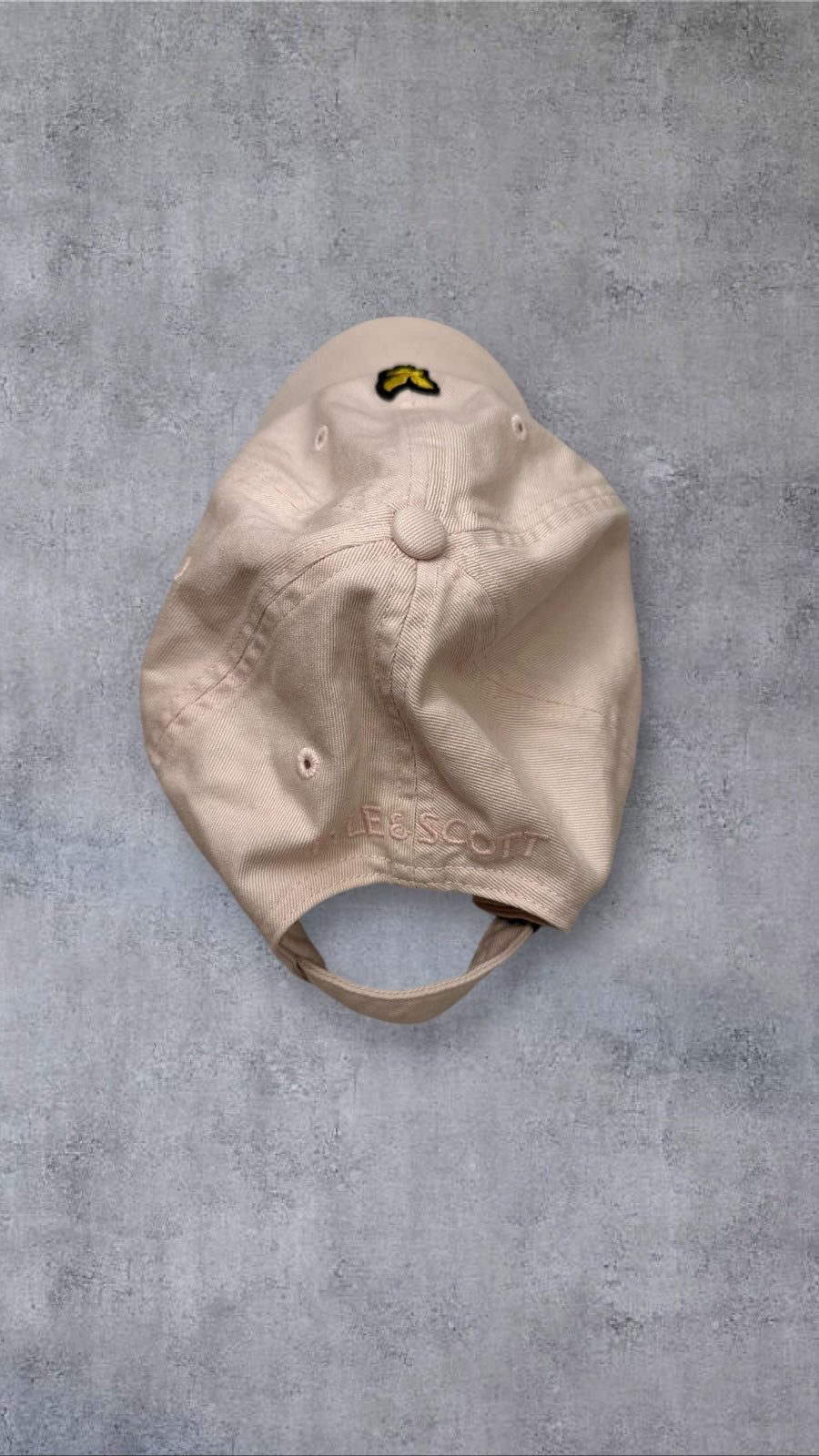 Lyle & Scott Cap Mütze Rosa Weiß