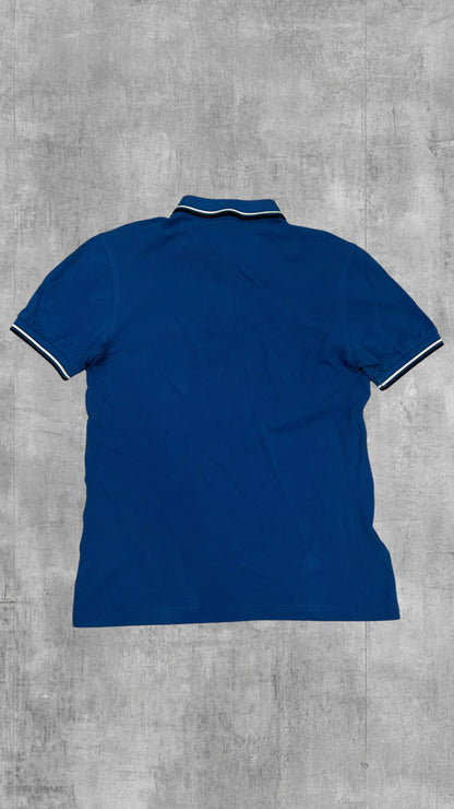 Fred Perry Polo Shirt Blau Schwarz Weiß XS