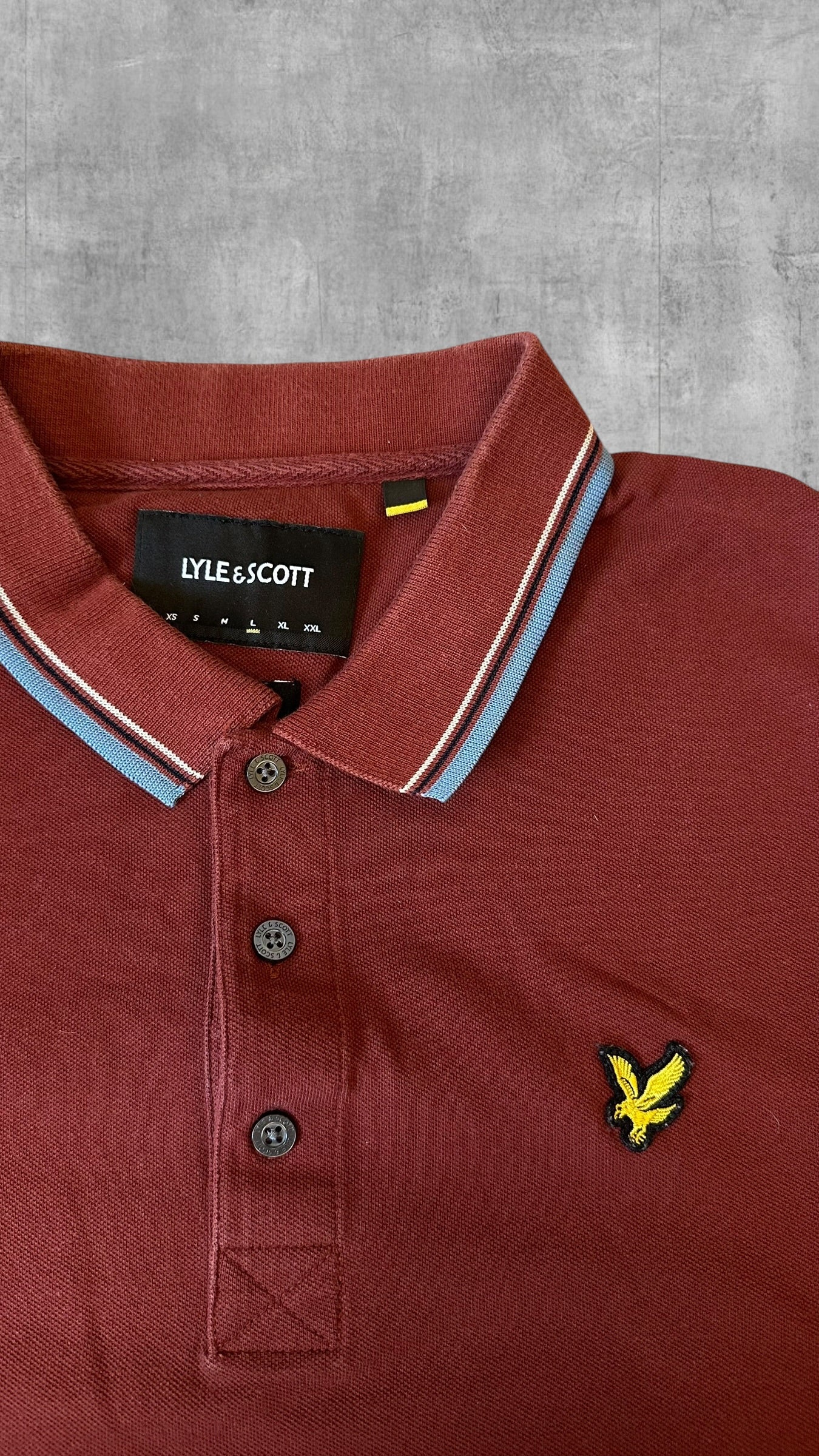 Lyle & Scott Polo Shirt Weinrot L