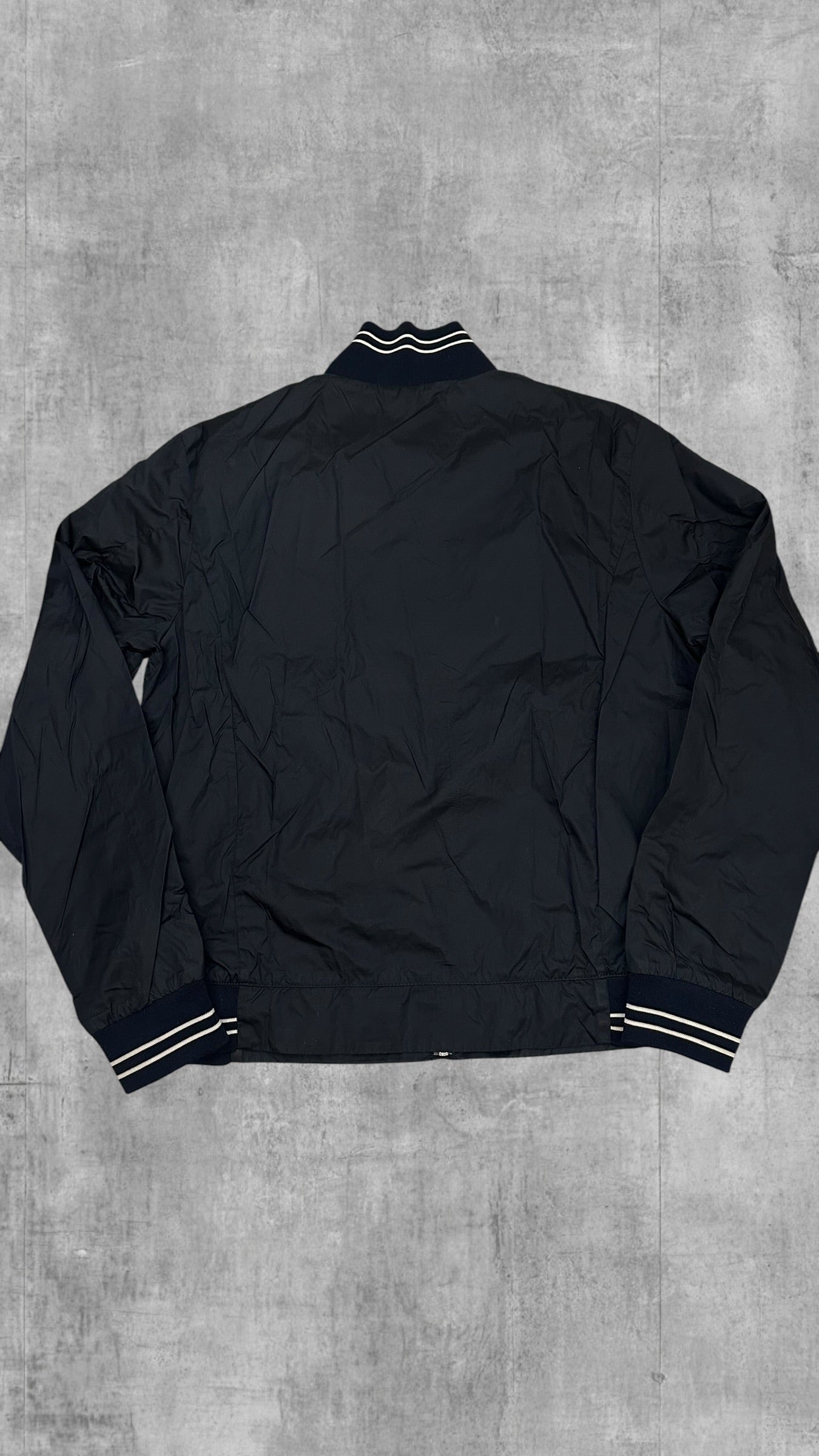 Fred Perry Jacke Windbreaker Dünn Schwarz S