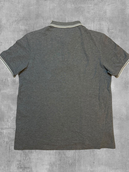 Fred Perry Polo Shirt Grau Weiß XL