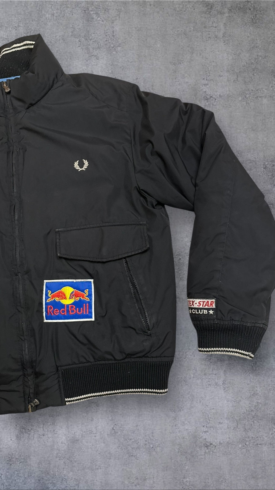 Fred Perry Winterjacke Daunenjacke Schwarz XL