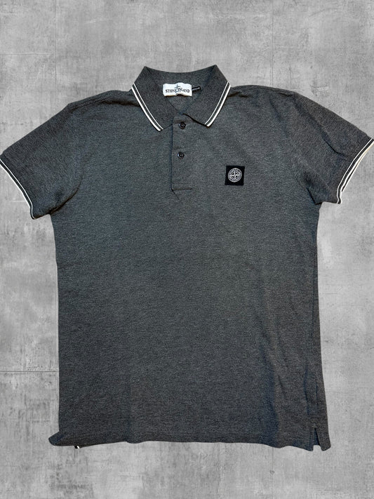Stone Island Vintage Polo Shirt Grau S