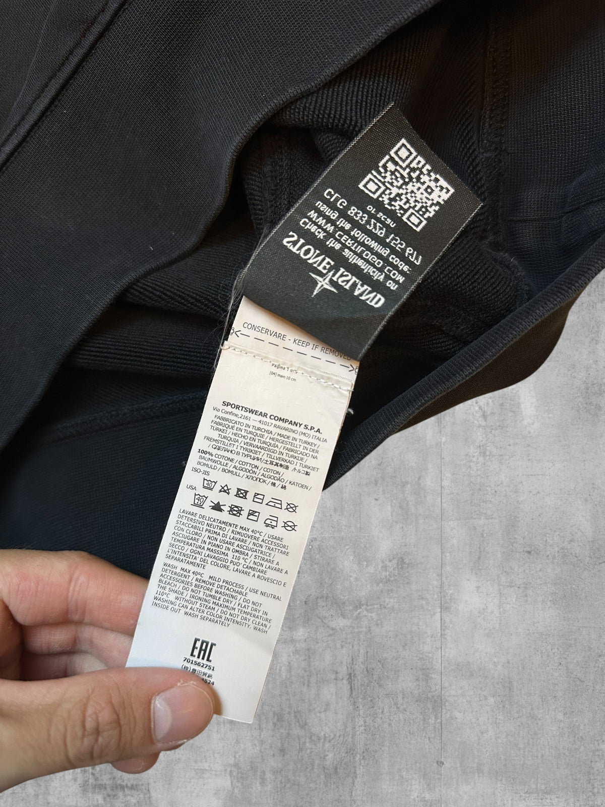 Stone Island Sweatshirt Schwarz M