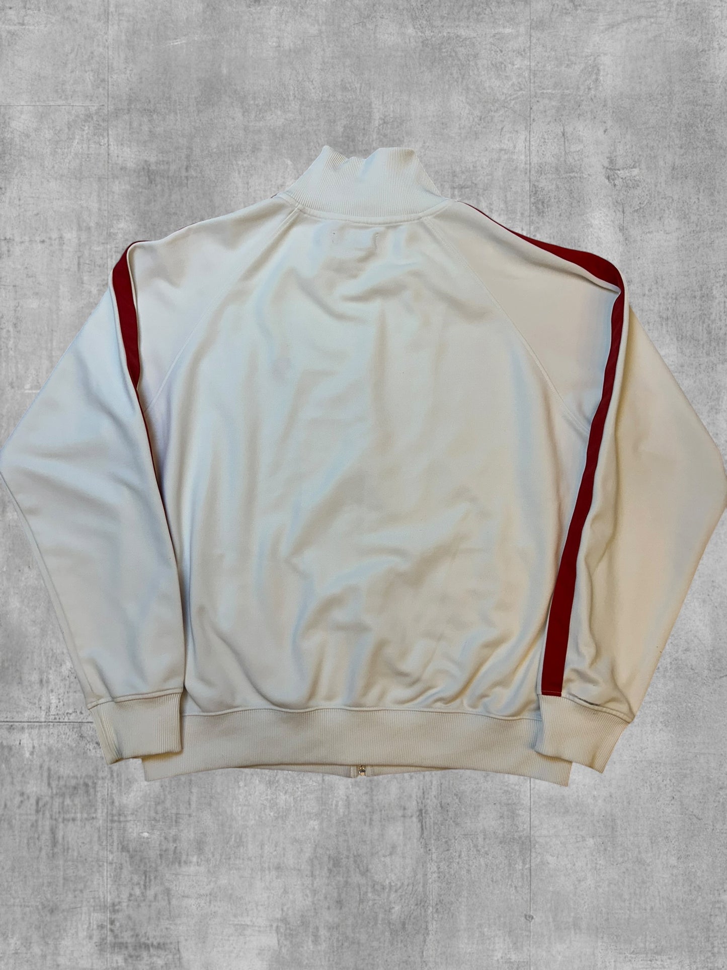 Fred Perry Trainingsjacke Taped Weiß Weinrot L